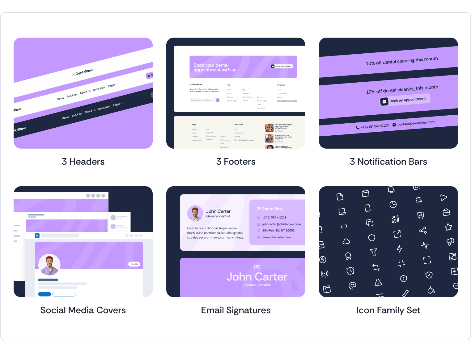 Dentalflow - Dental Clinic Webflow Template Benefits