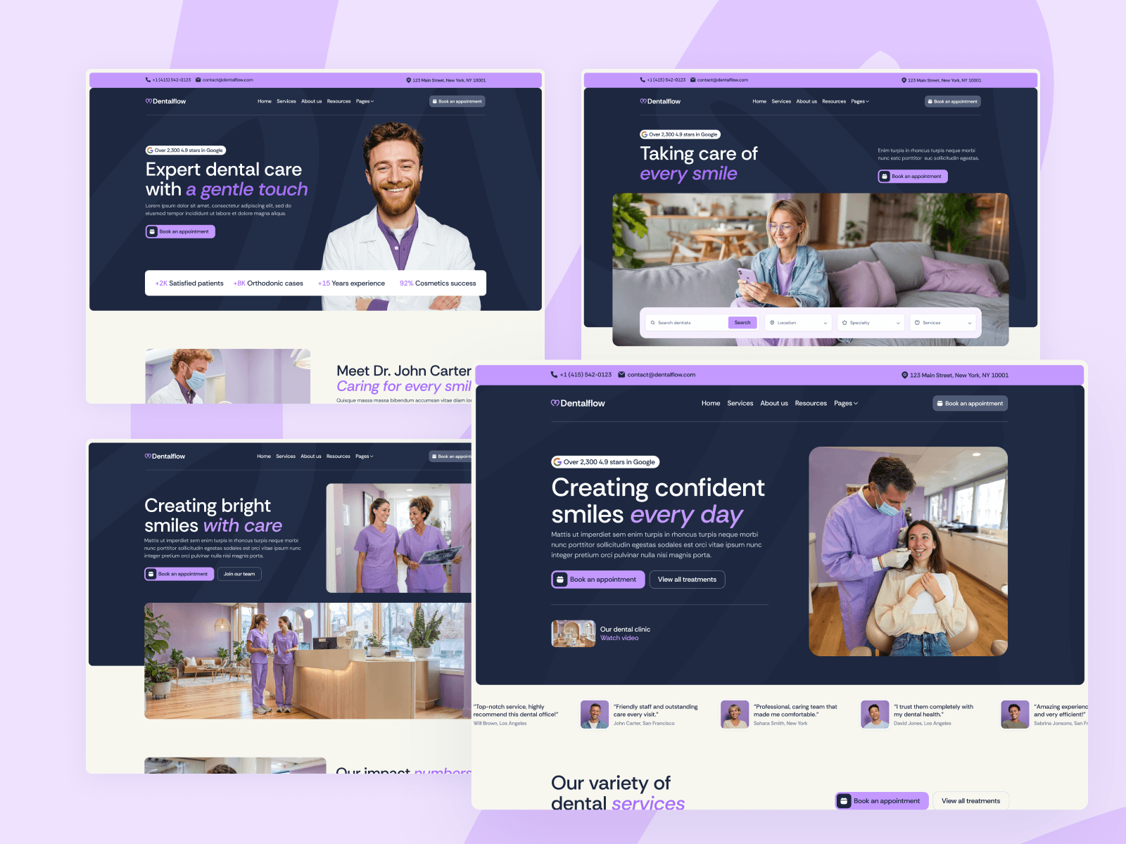 Dentist Healthcare Webflow Template