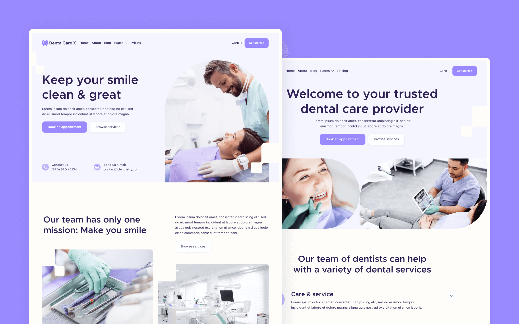 DentalCare X - Dental Clinic Webflow Template