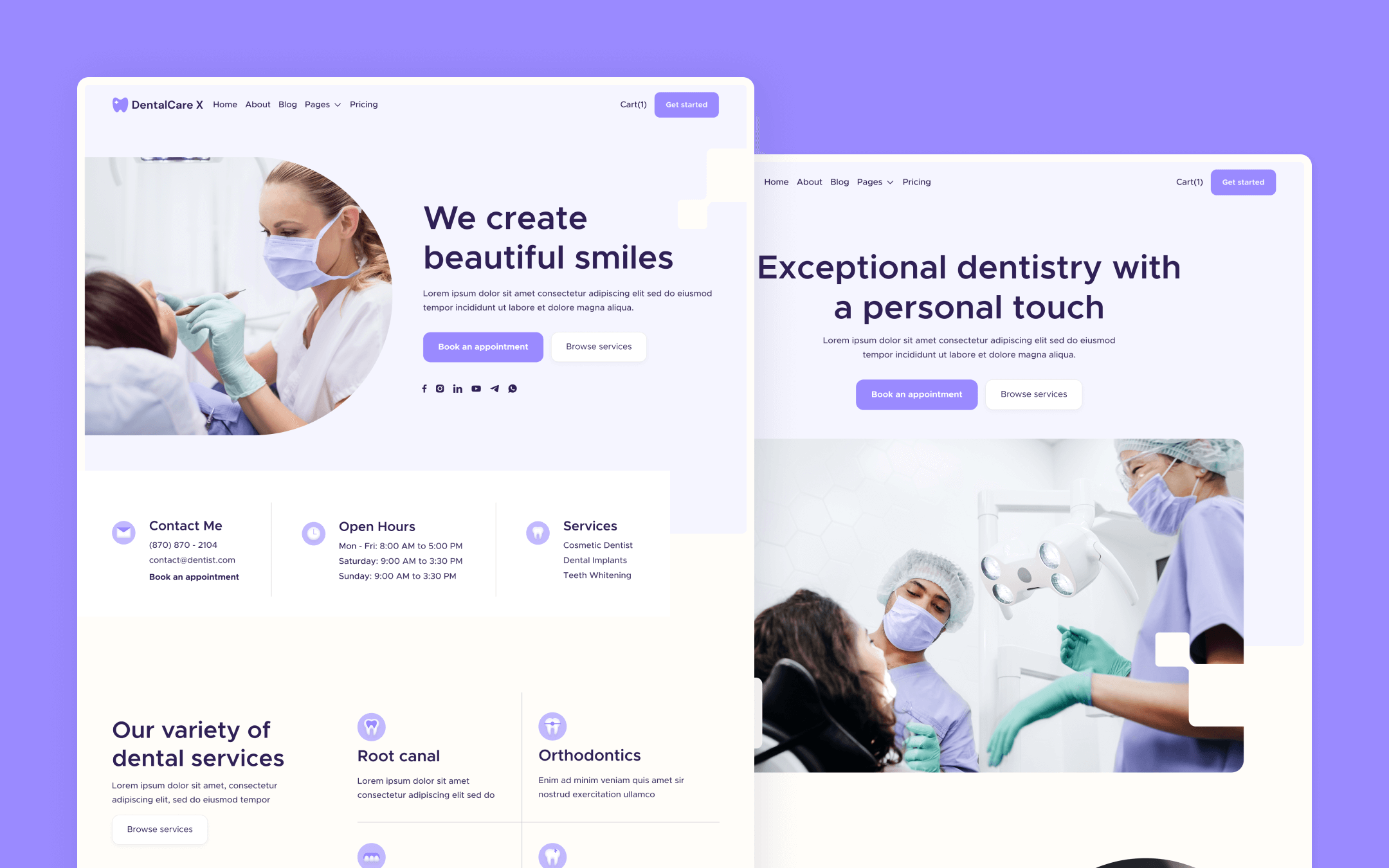 DentalCare X - Dental Clinic Webflow Template