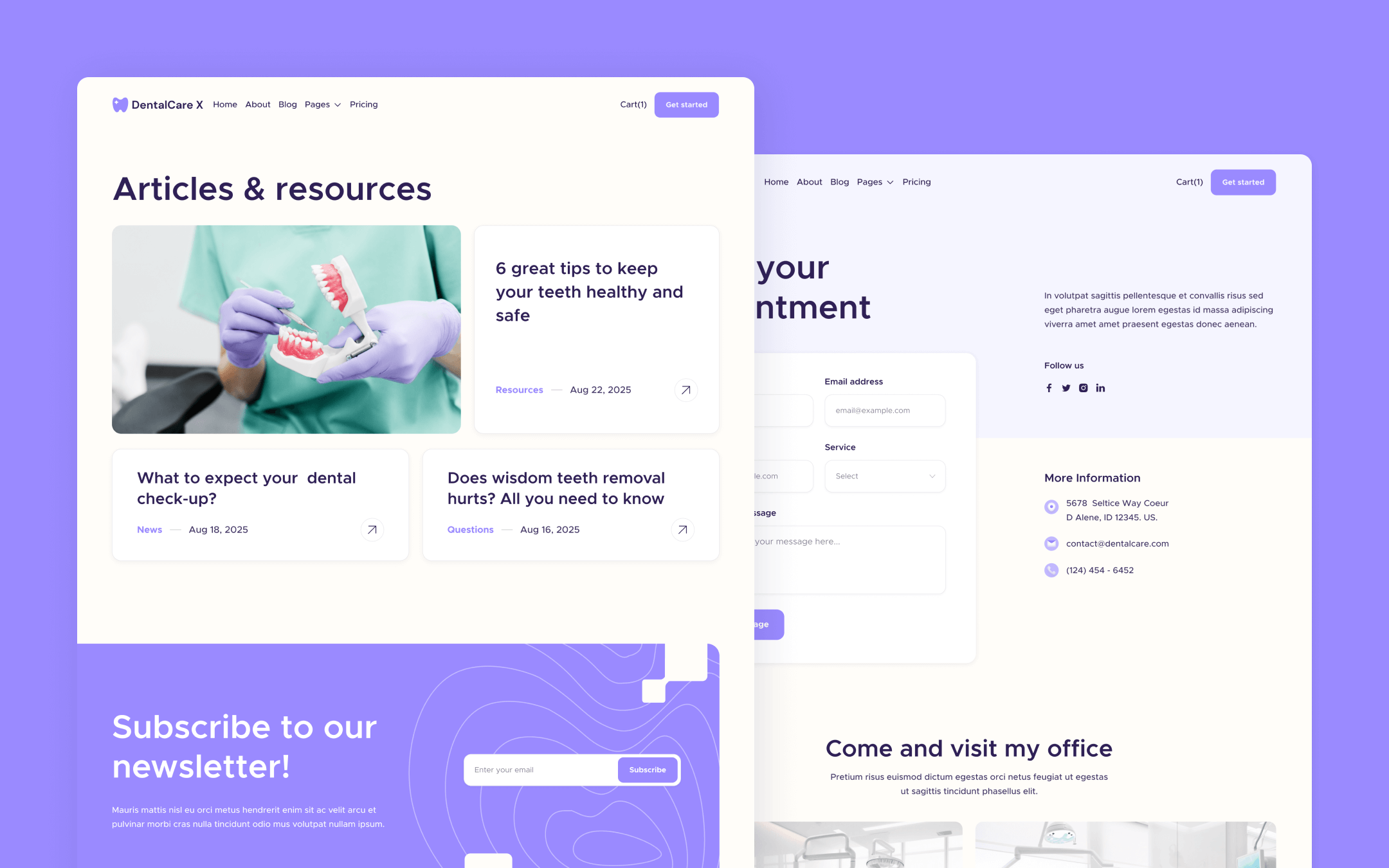 DentalCare X - Dental Clinic Webflow Template