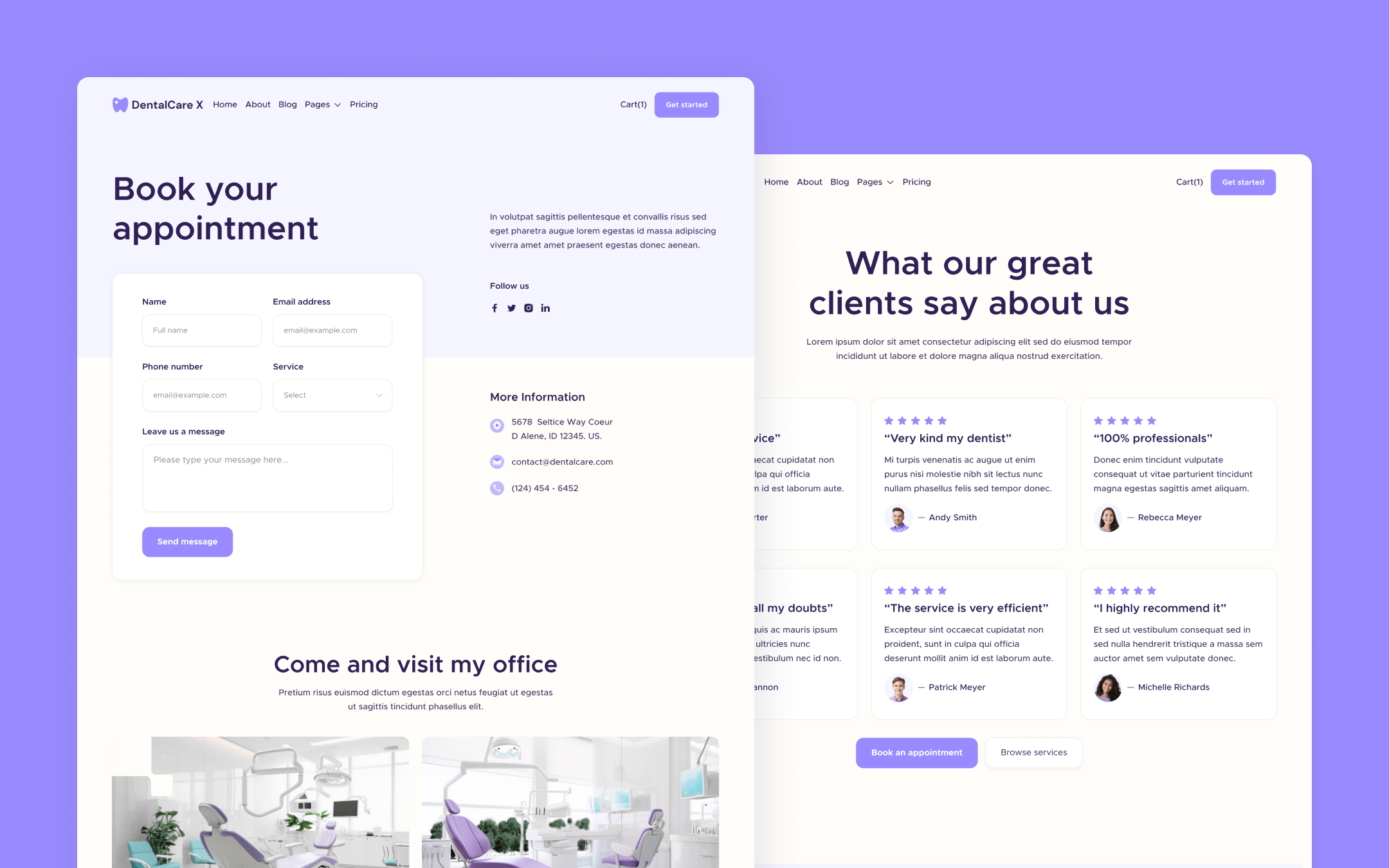 DentalCare X - Dental Clinic Webflow Template