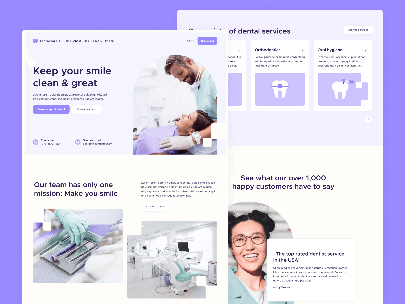 Dental Care Webflow Template