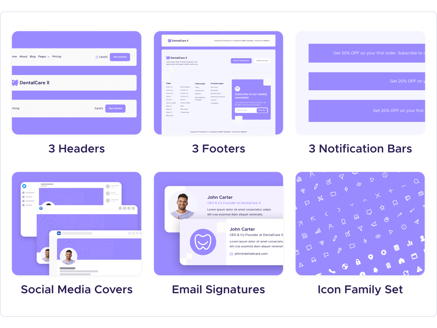 Dentistry X | Dentist Webflow Template Benefits