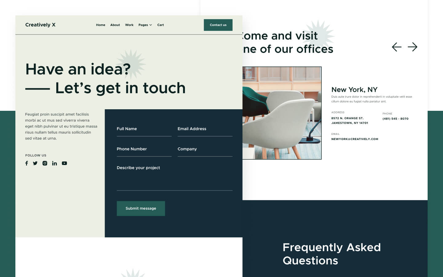 Creatively X Webflow Template