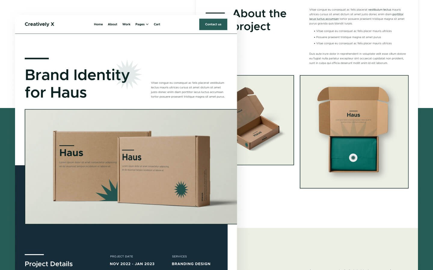 Creatively X Webflow Template