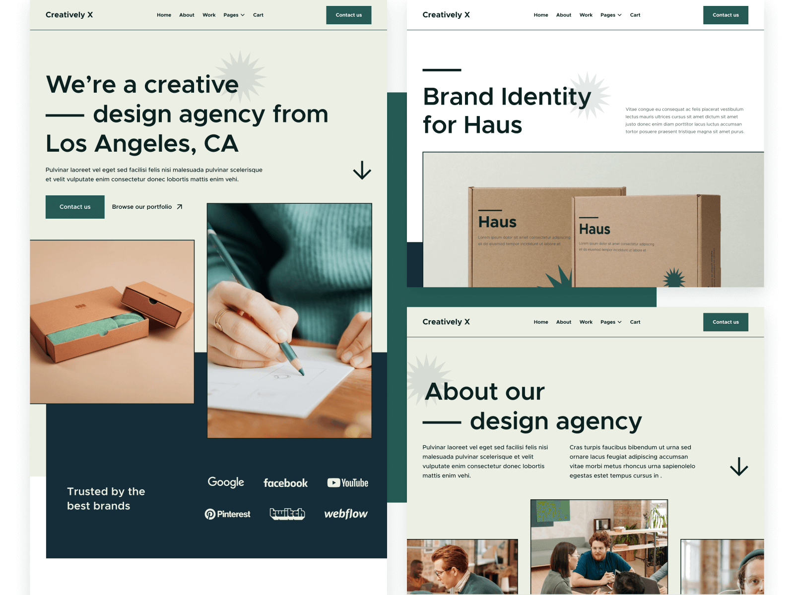 Design Creative Portfolio Webflow Theme