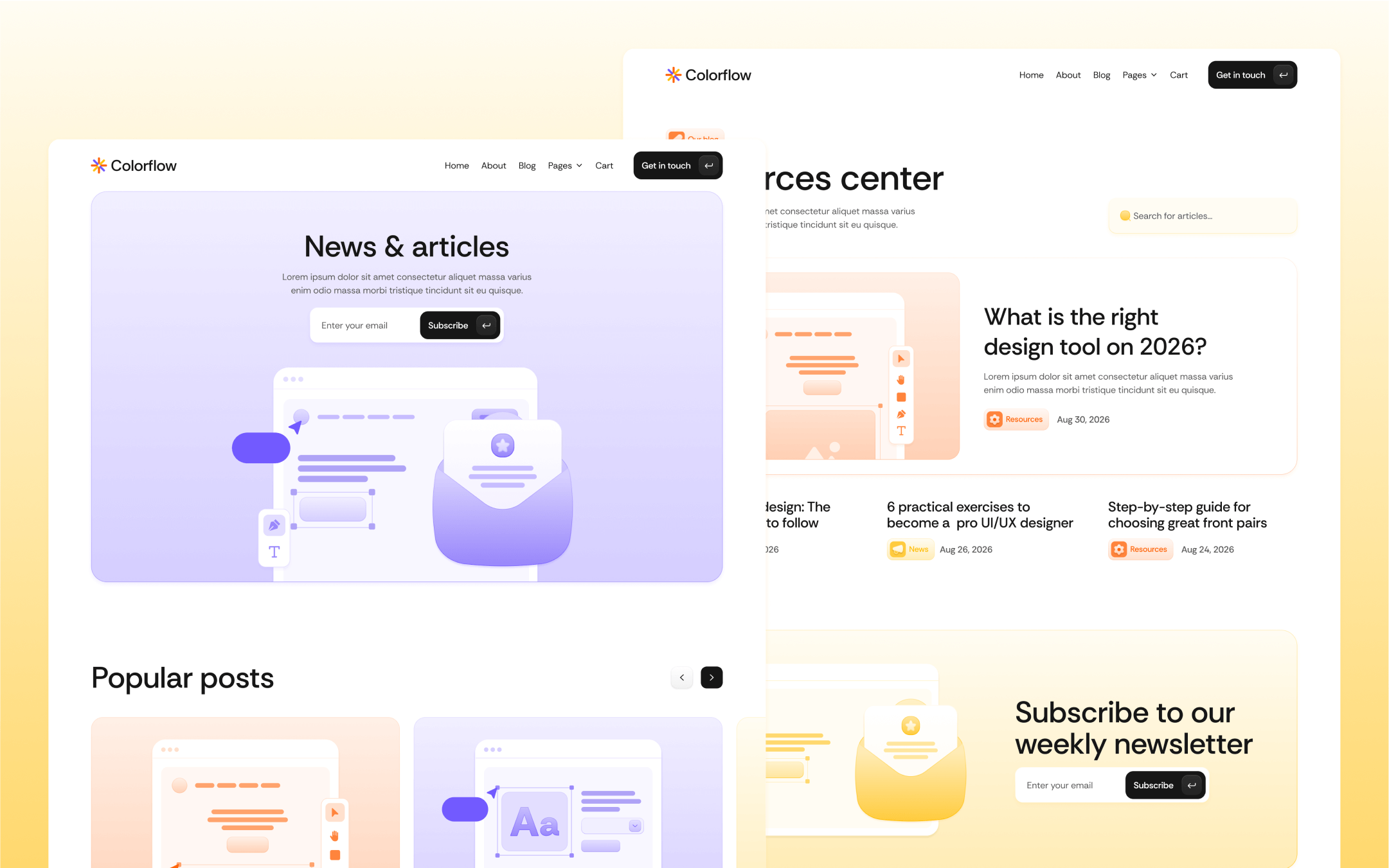 Colorflow Webflow Template
