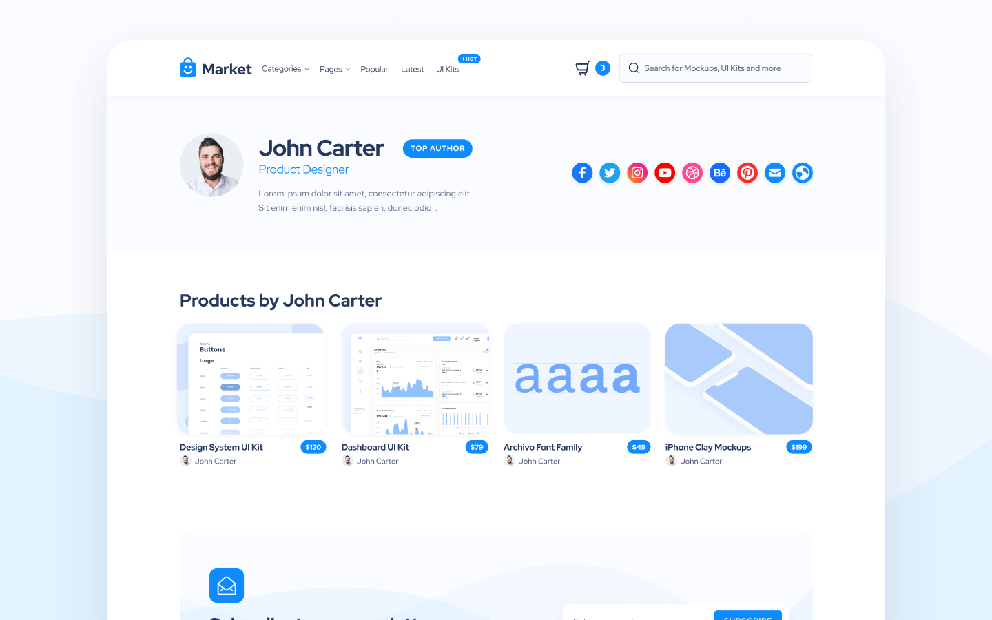 Market Webflow Template