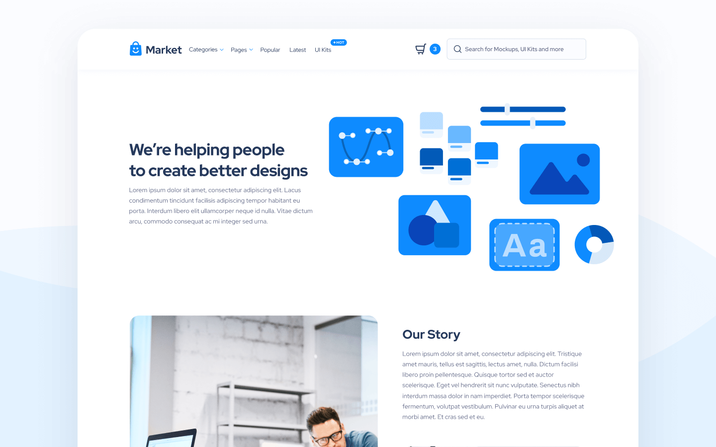 Market Webflow Template