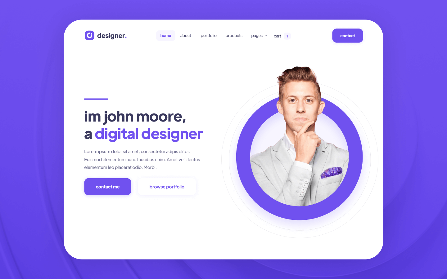 Design Portfolio Webflow Template