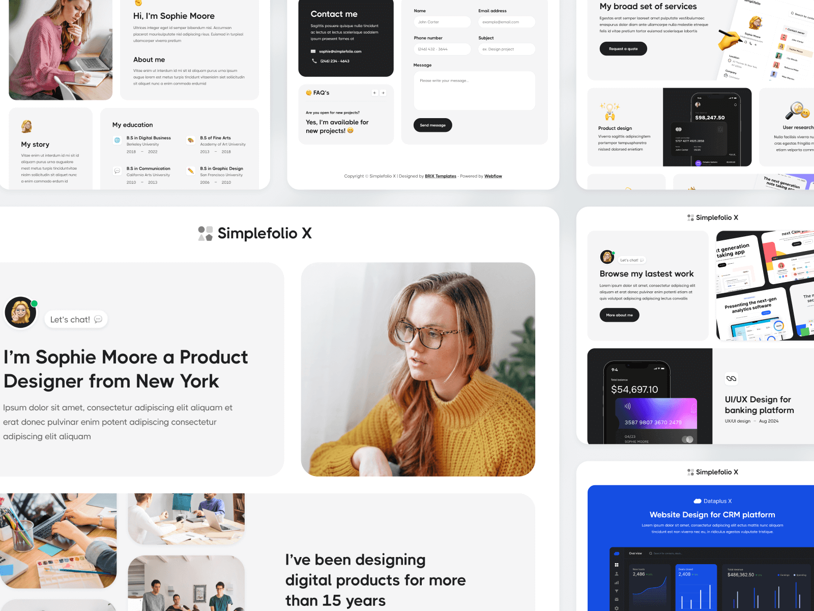 Design CV Webflow Template