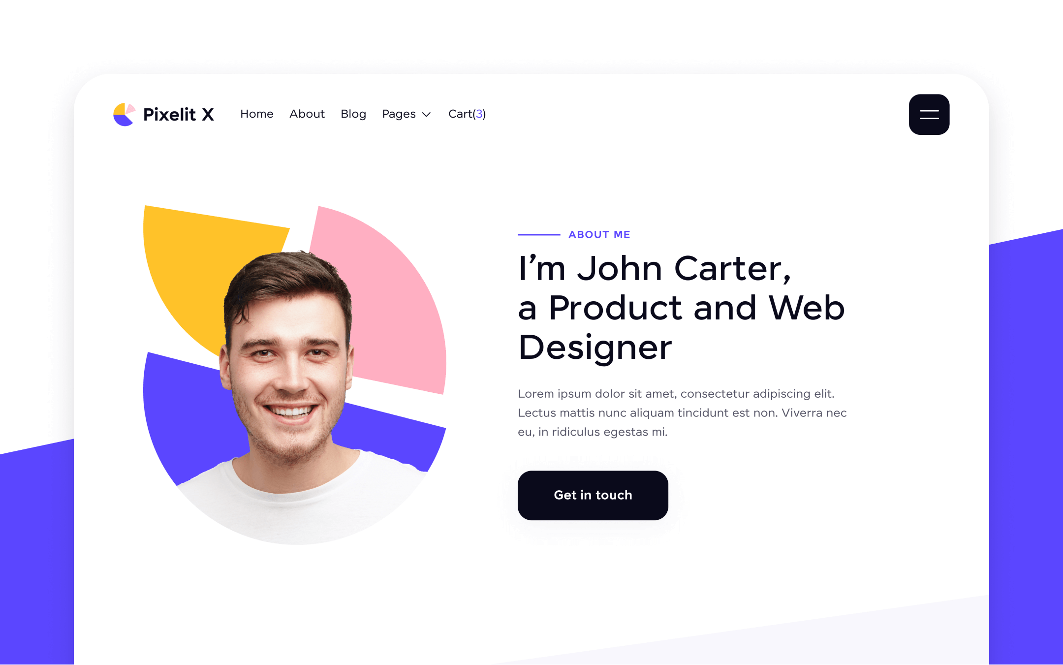 Pixelit X Webflow Template