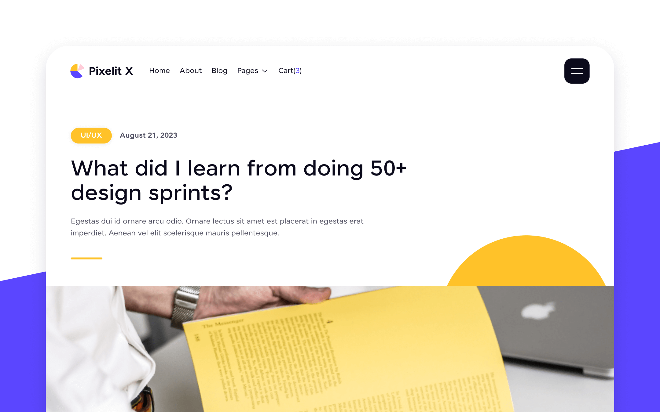 Pixelit X Webflow Template