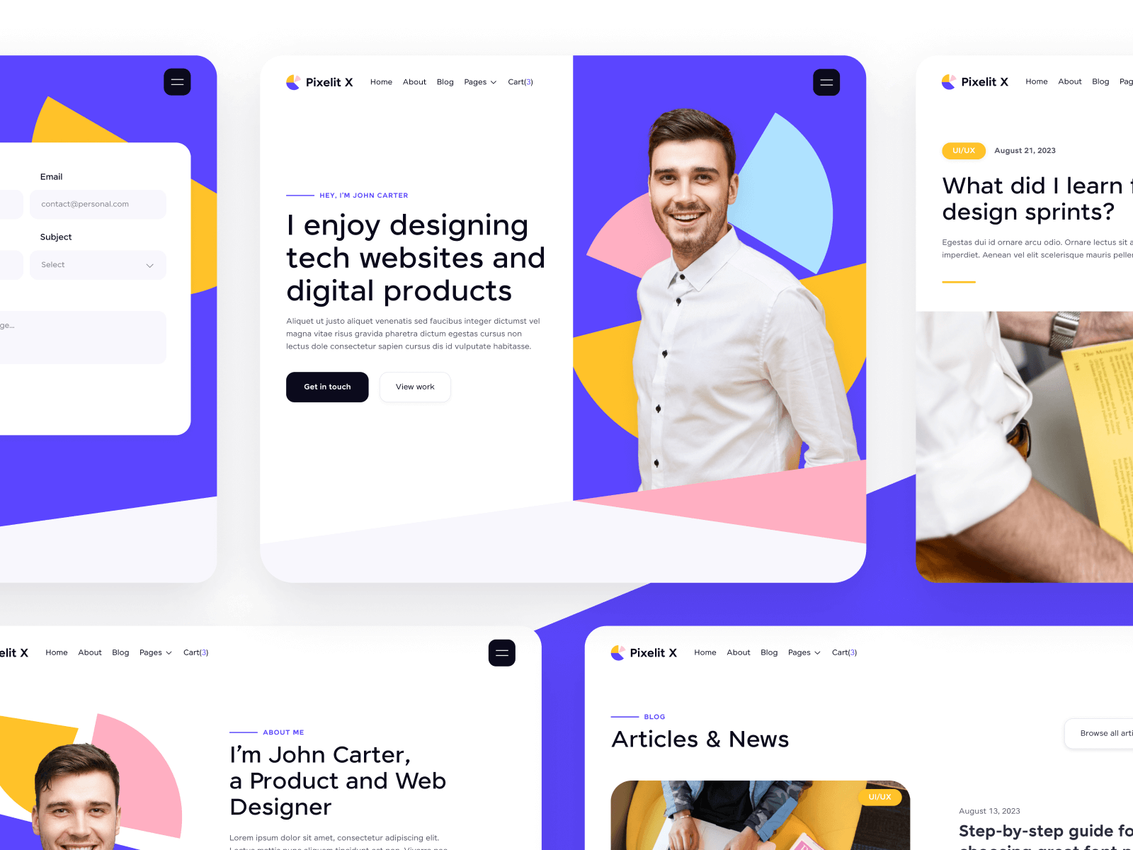 Design Personal Portfolio Webflow Theme 
