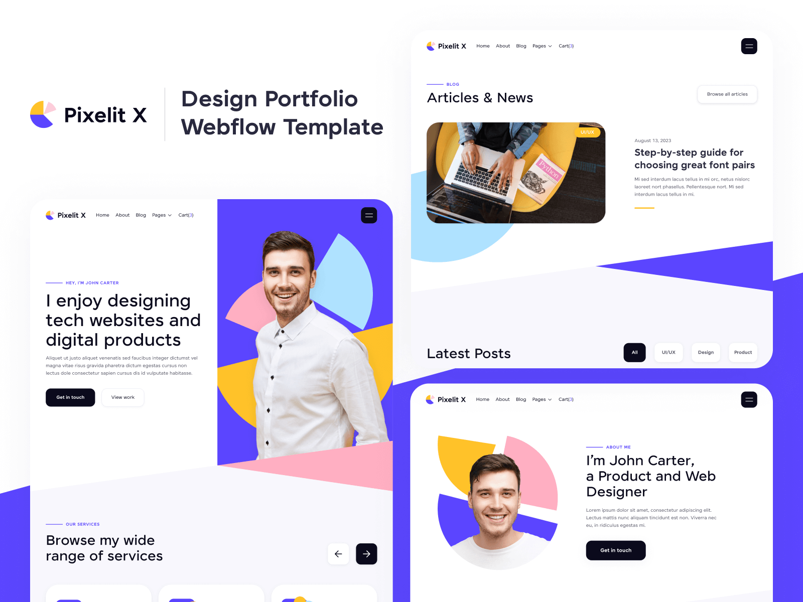 Design Portfolio Webflow Template
