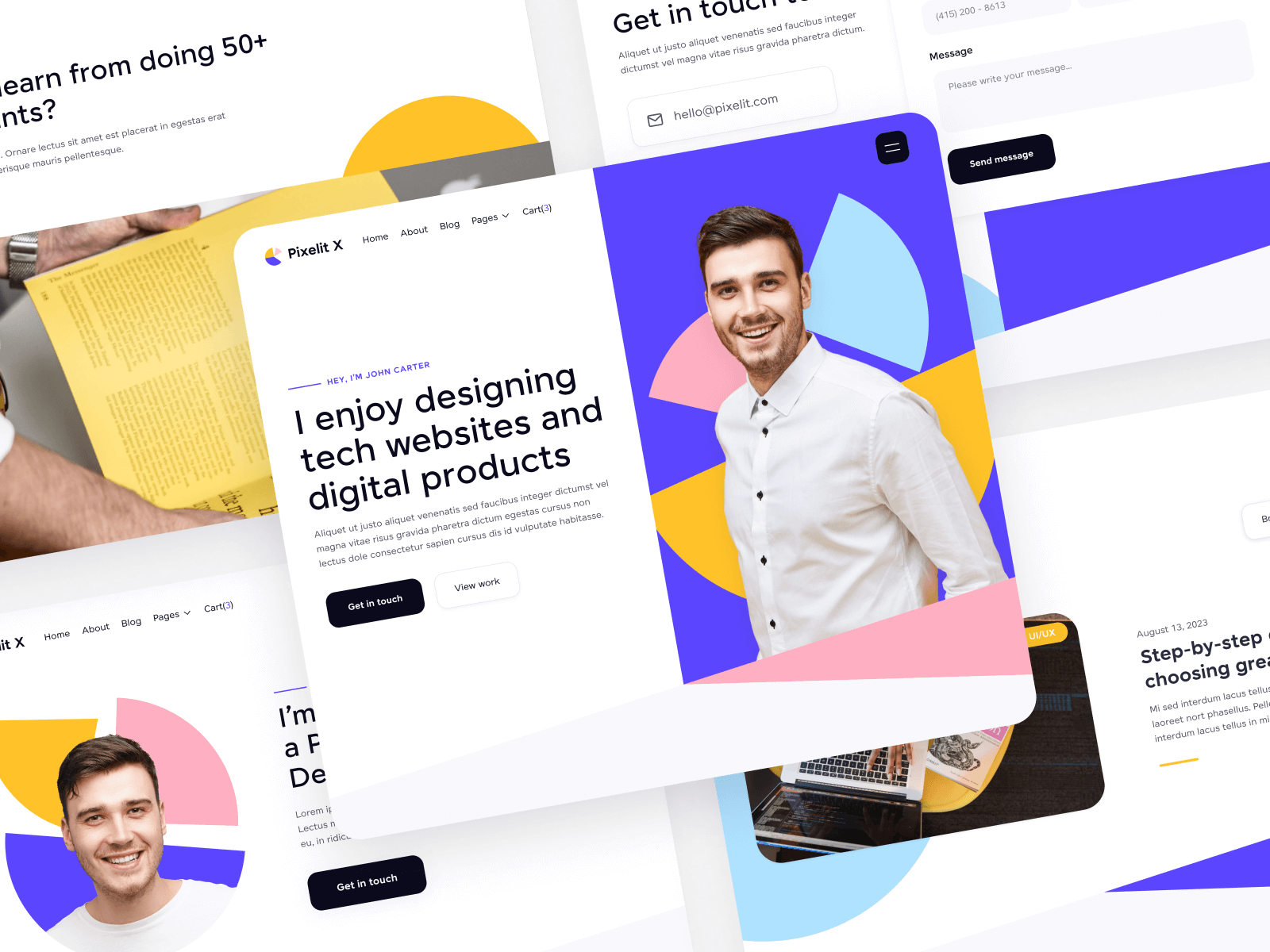 Designer Personal Brand Webflow Template
