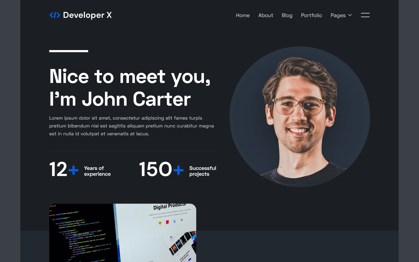Developer X Webflow Template