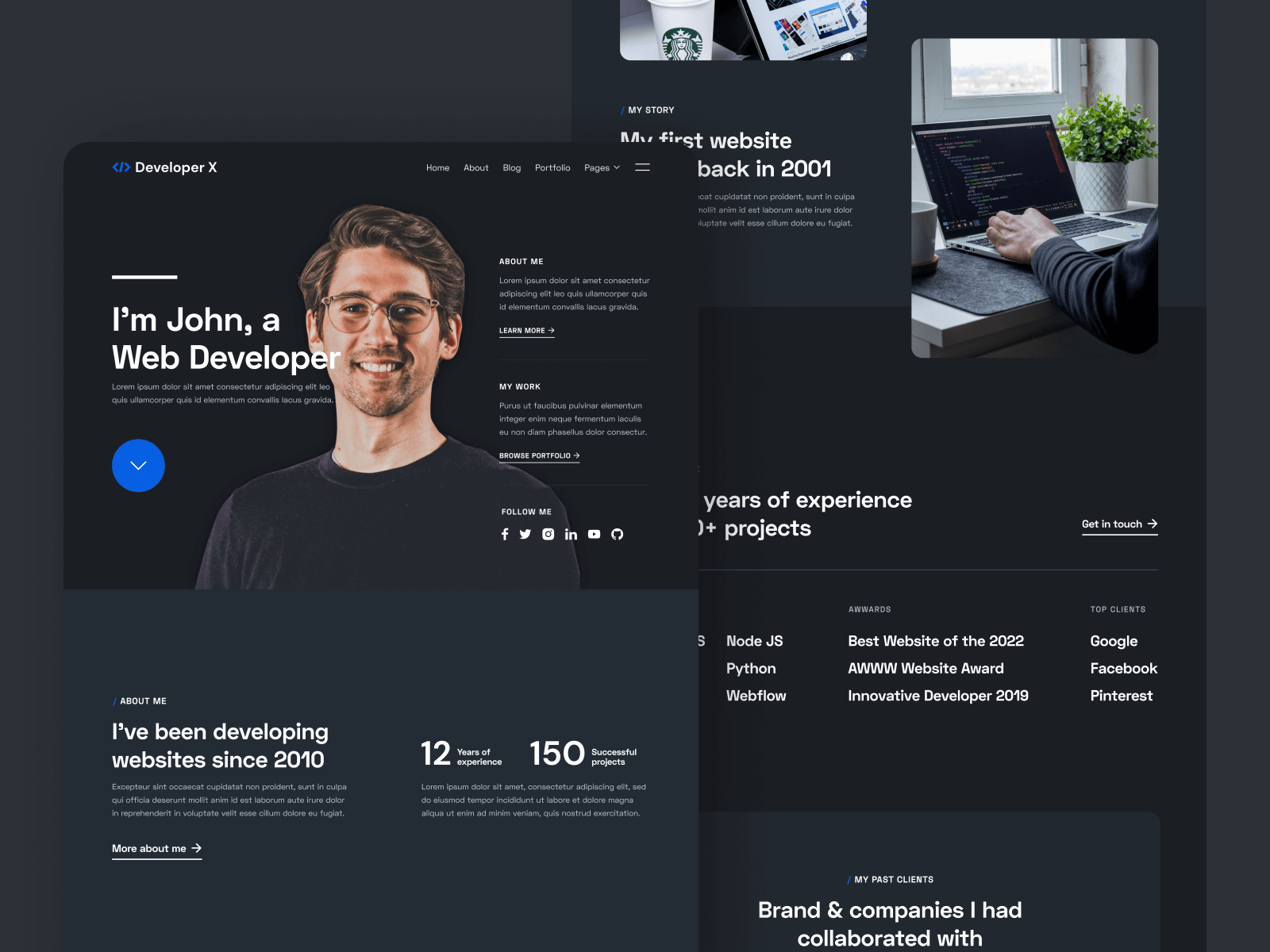 Web Developer Webflow Template