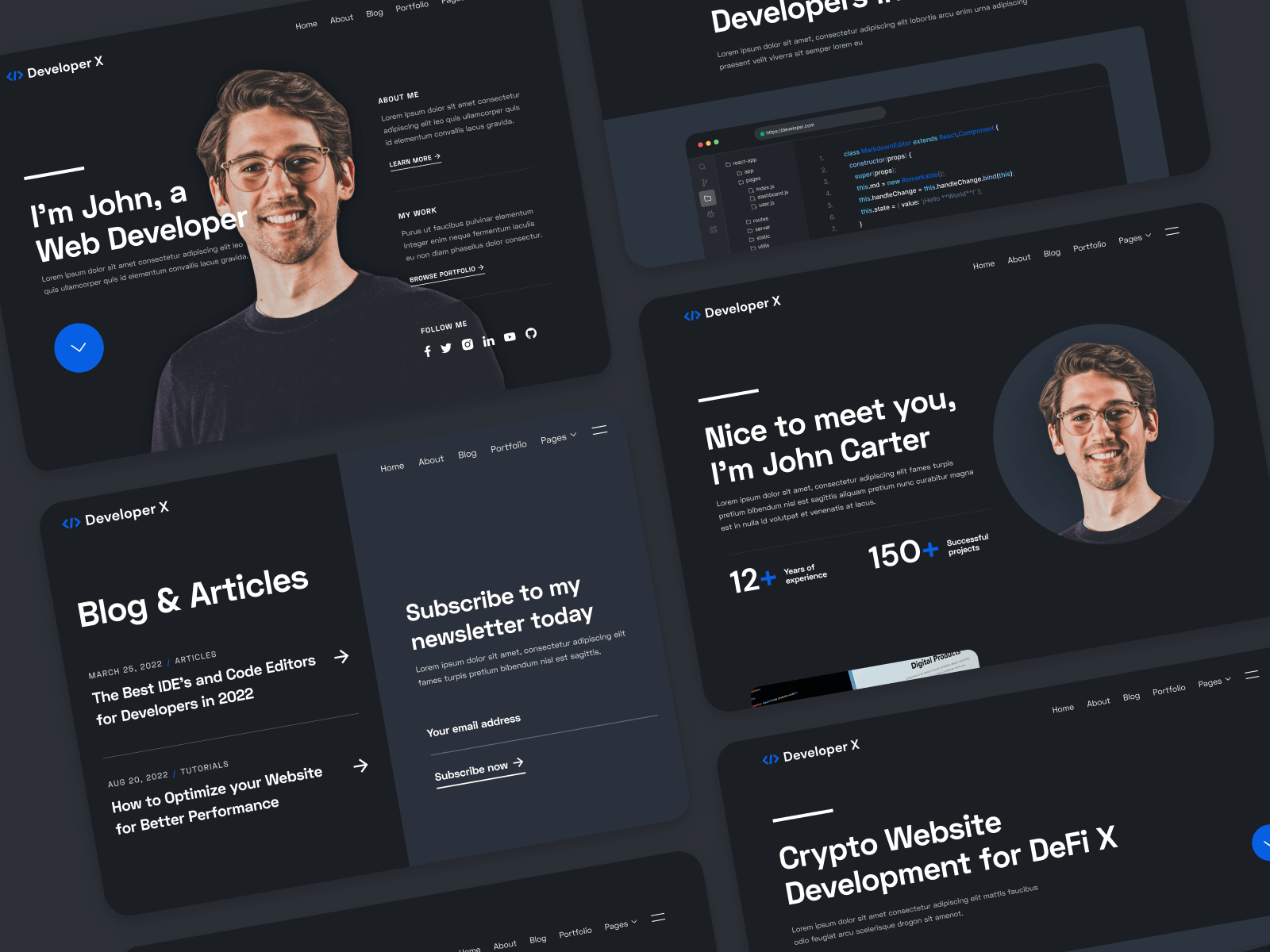 Dev Portfolio Webflow Template