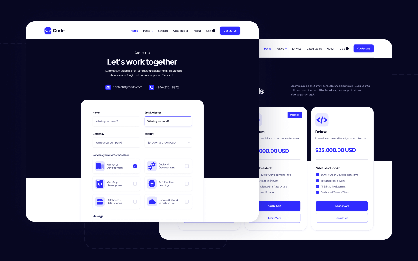 Code Webflow Template
