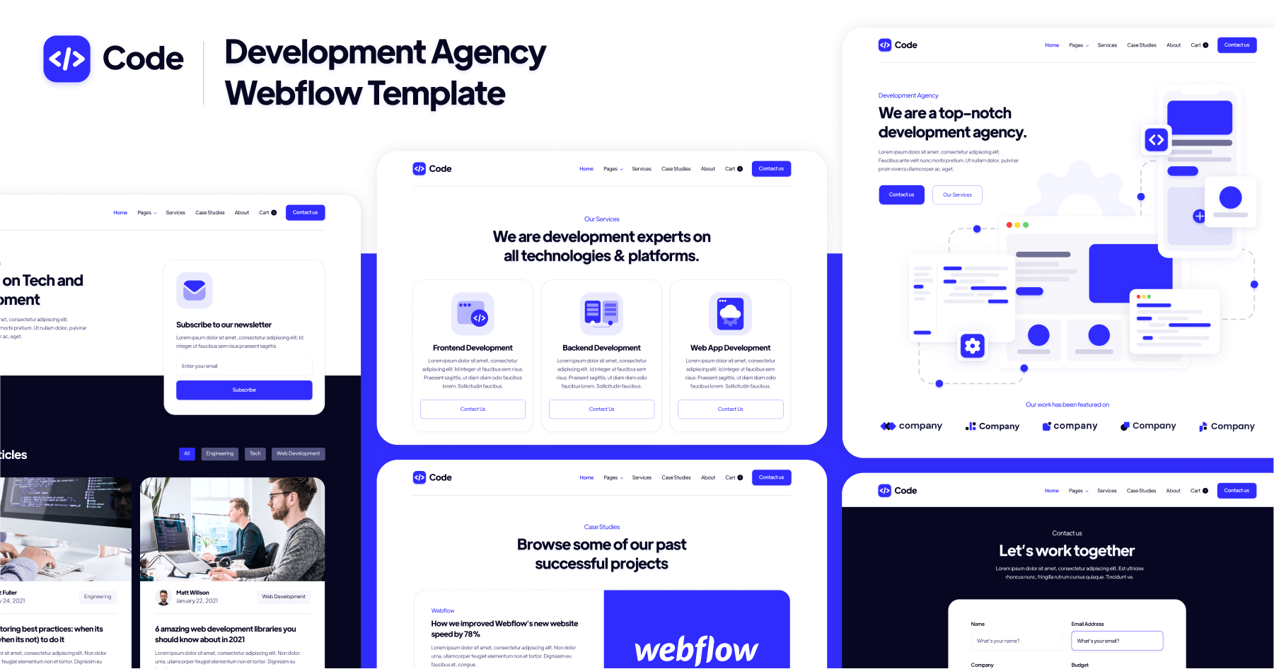 Code Webflow Template