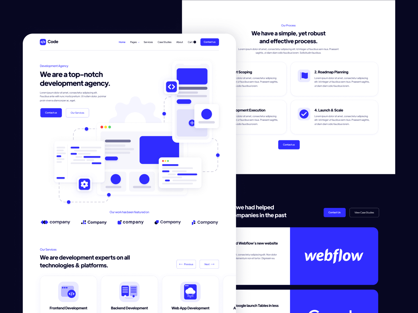 Development Agency Webflow Template