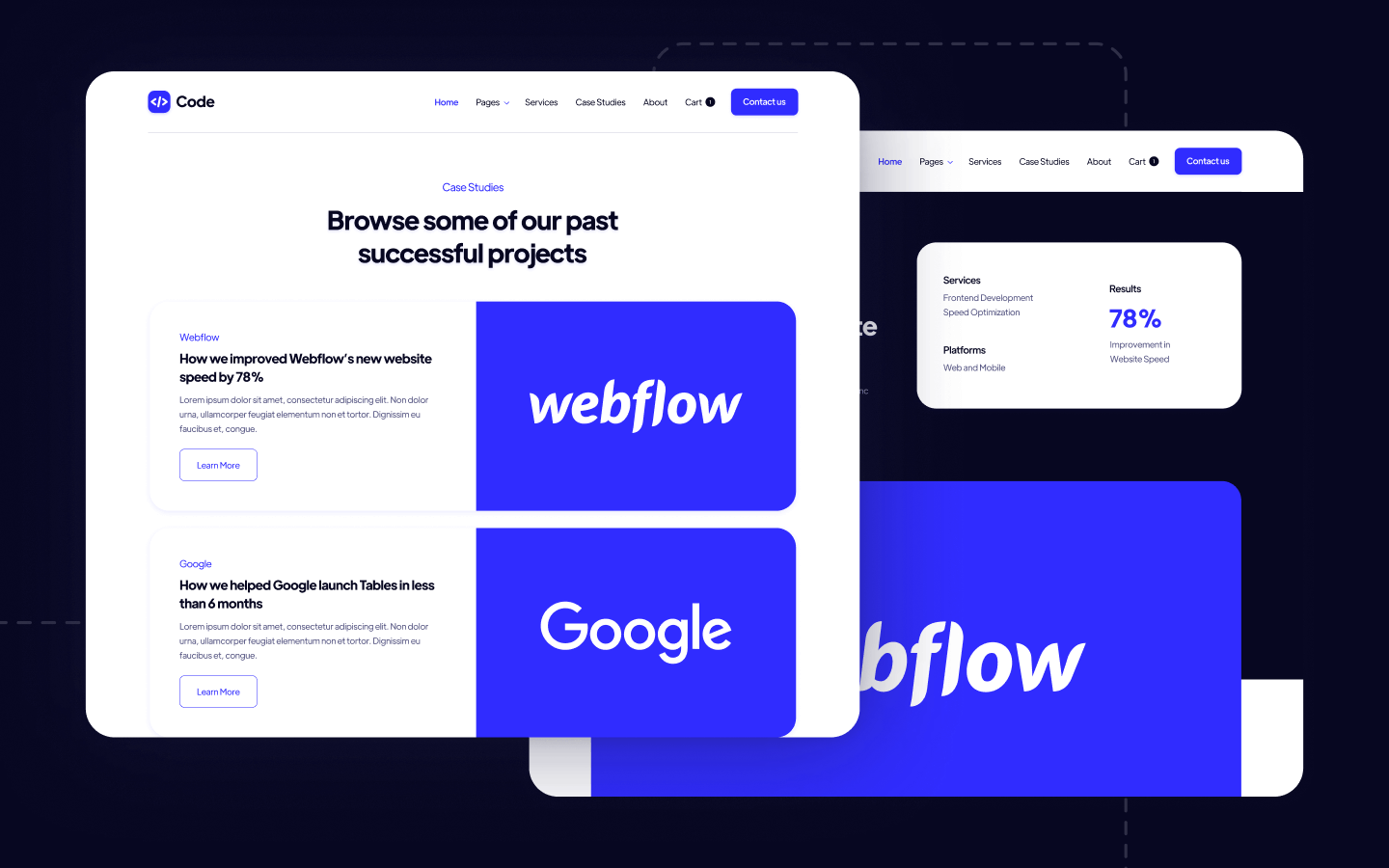 Code Webflow Template