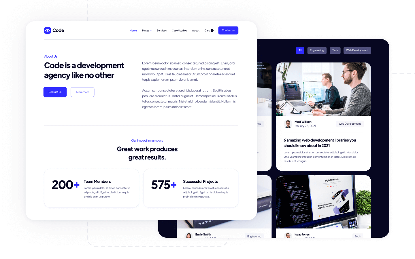Code Webflow Template