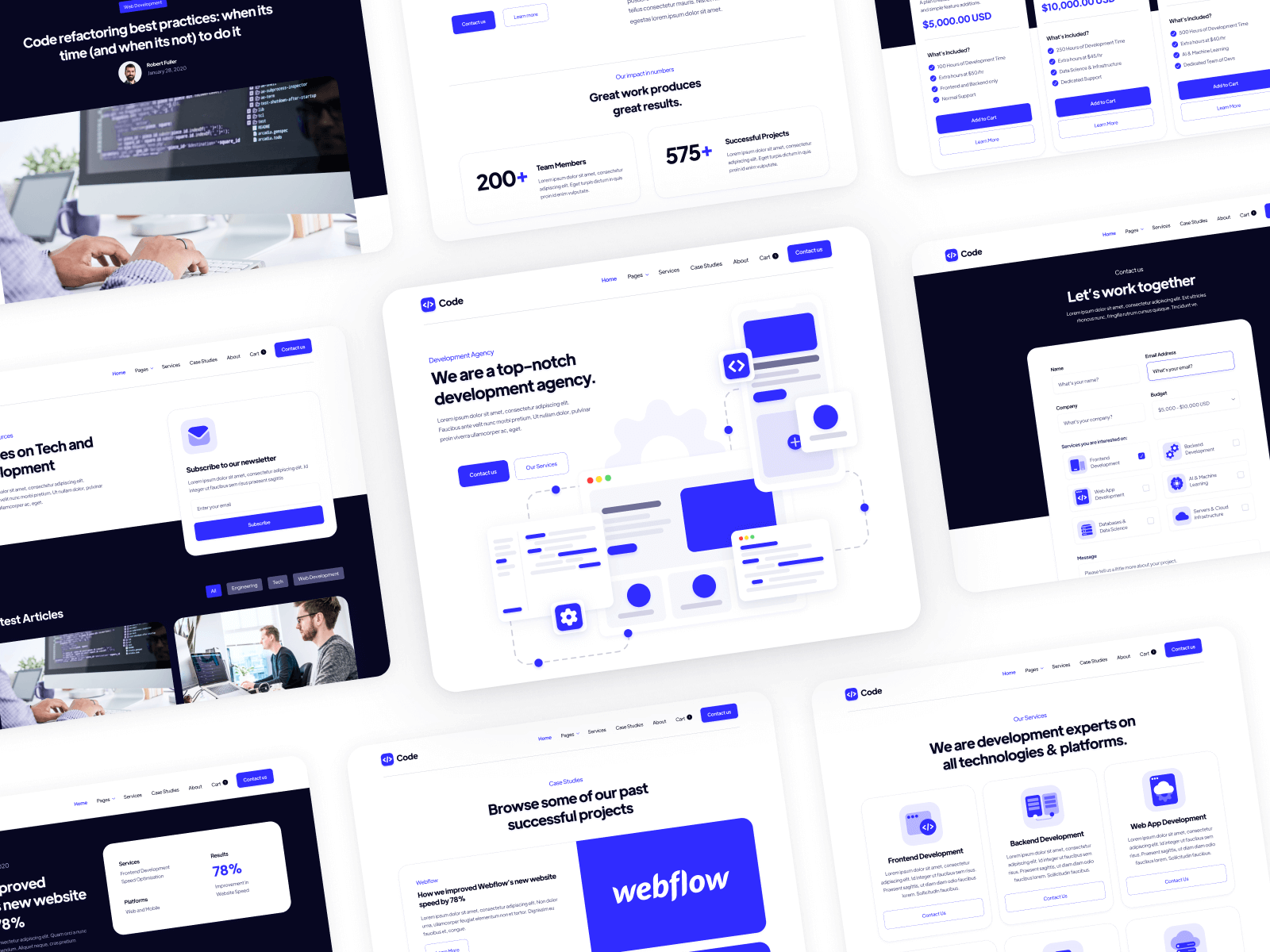 Coding Webflow Template