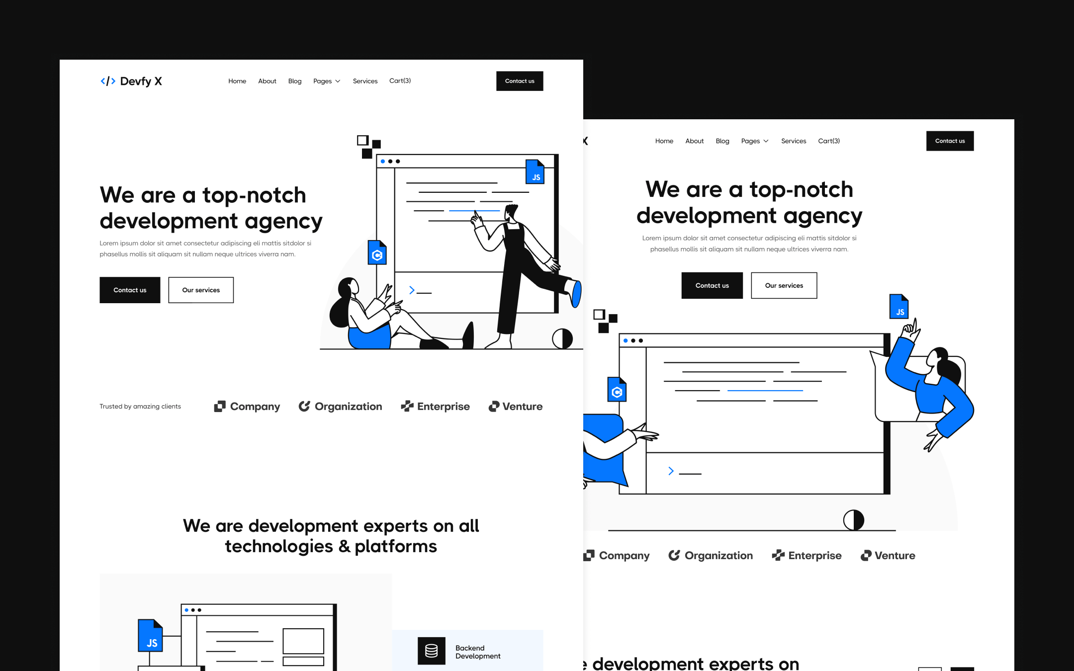 Devfy X Webflow Template
