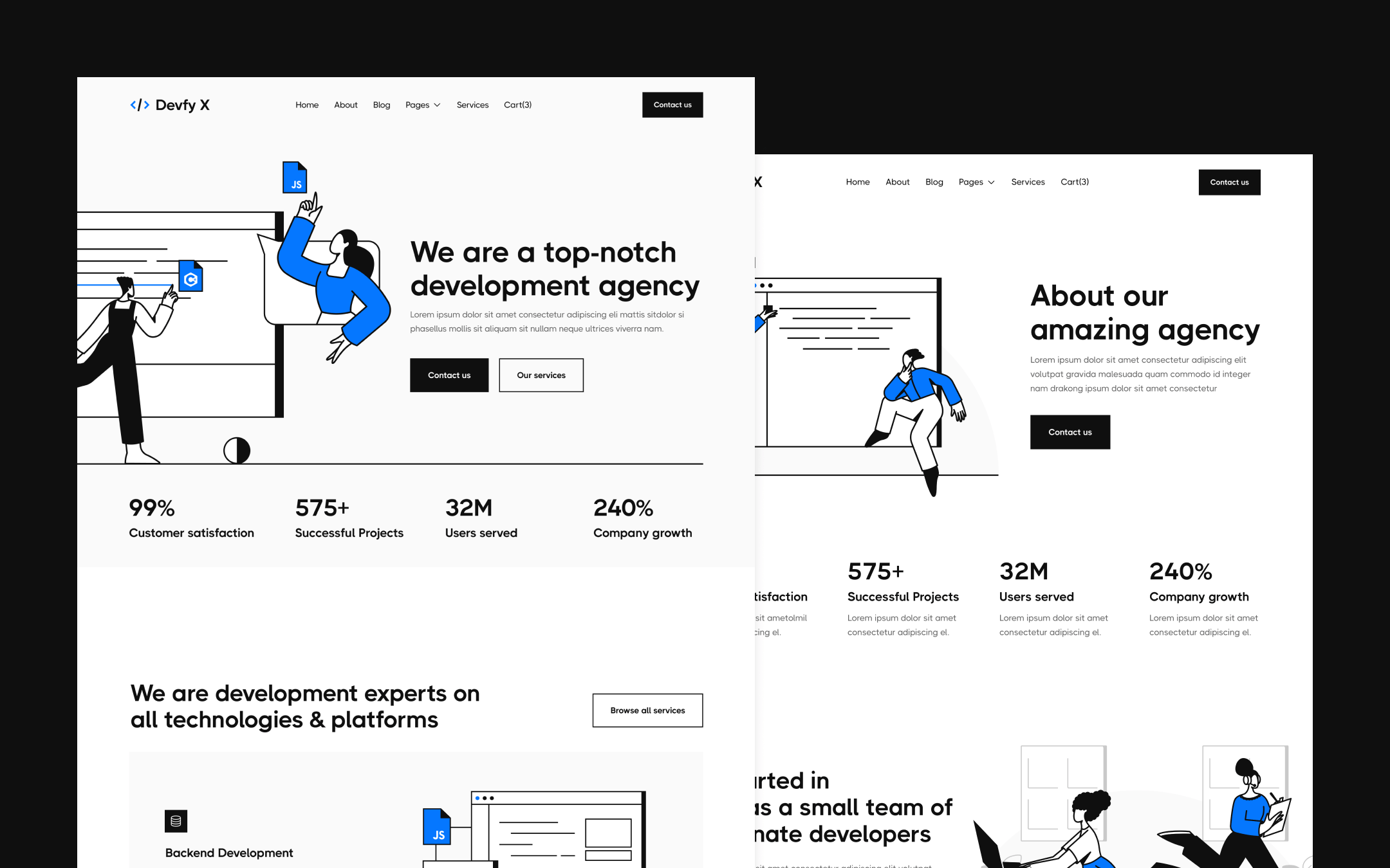 Devfy X Webflow Template