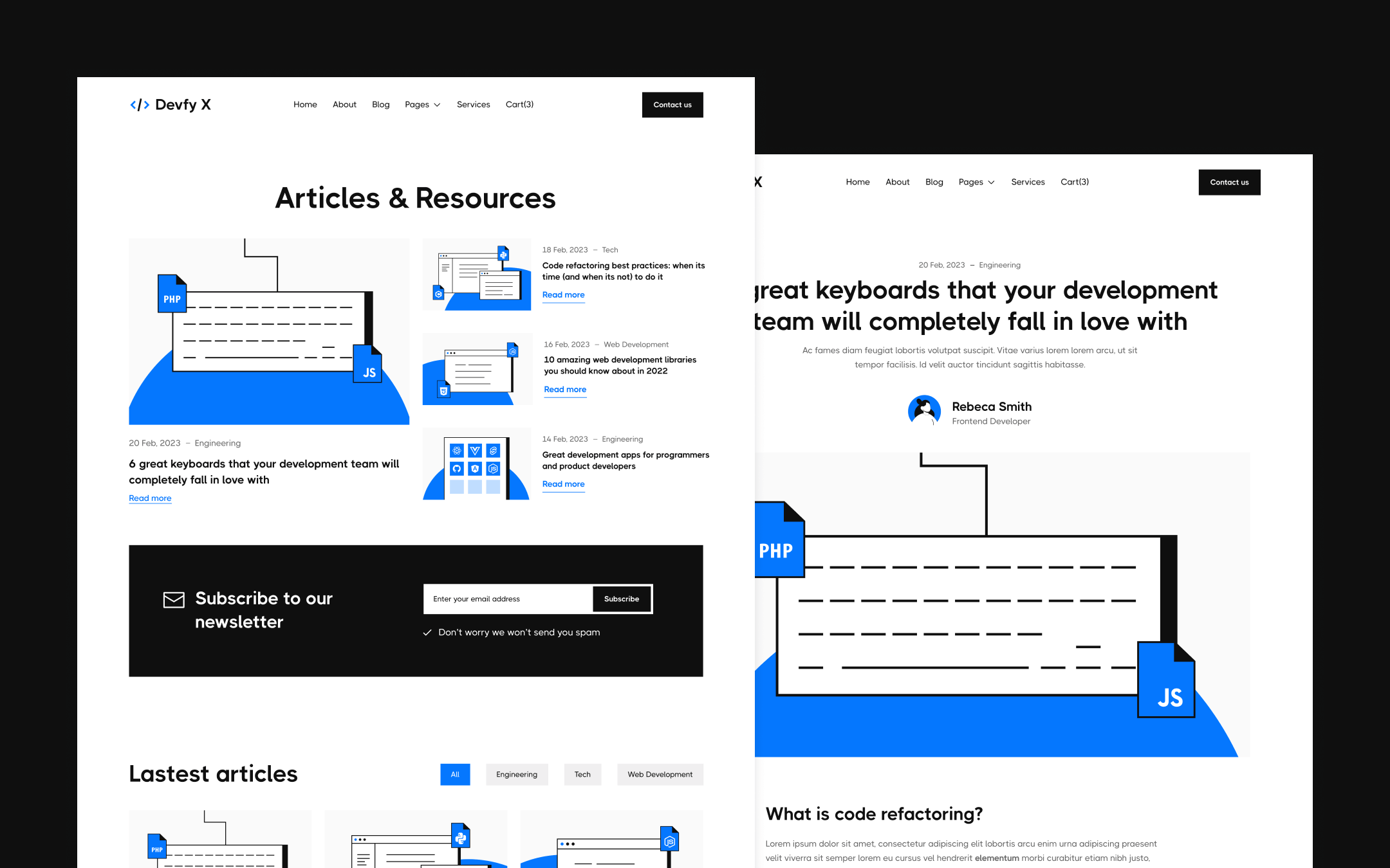 Devfy X Webflow Template