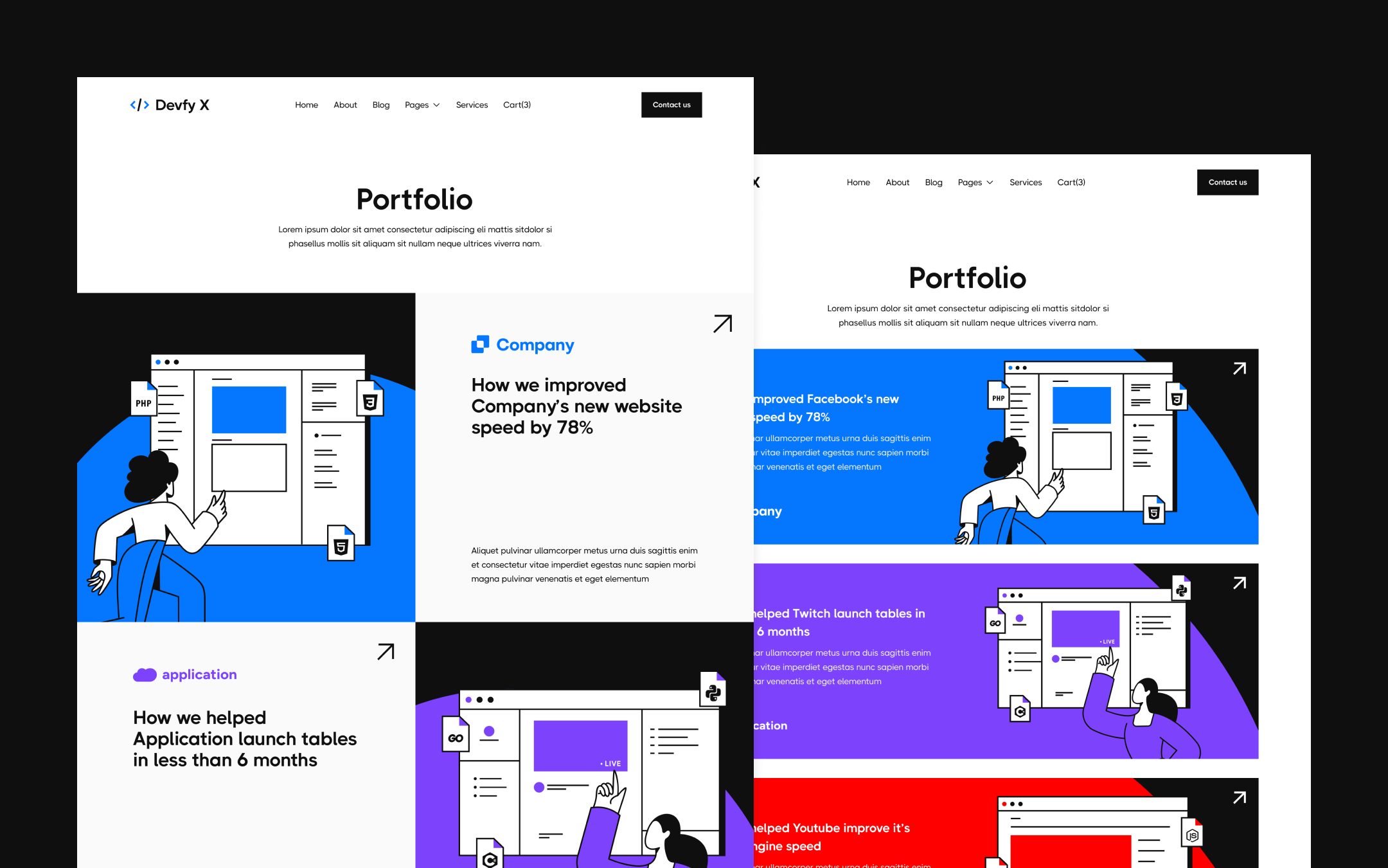 Devfy X Webflow Template