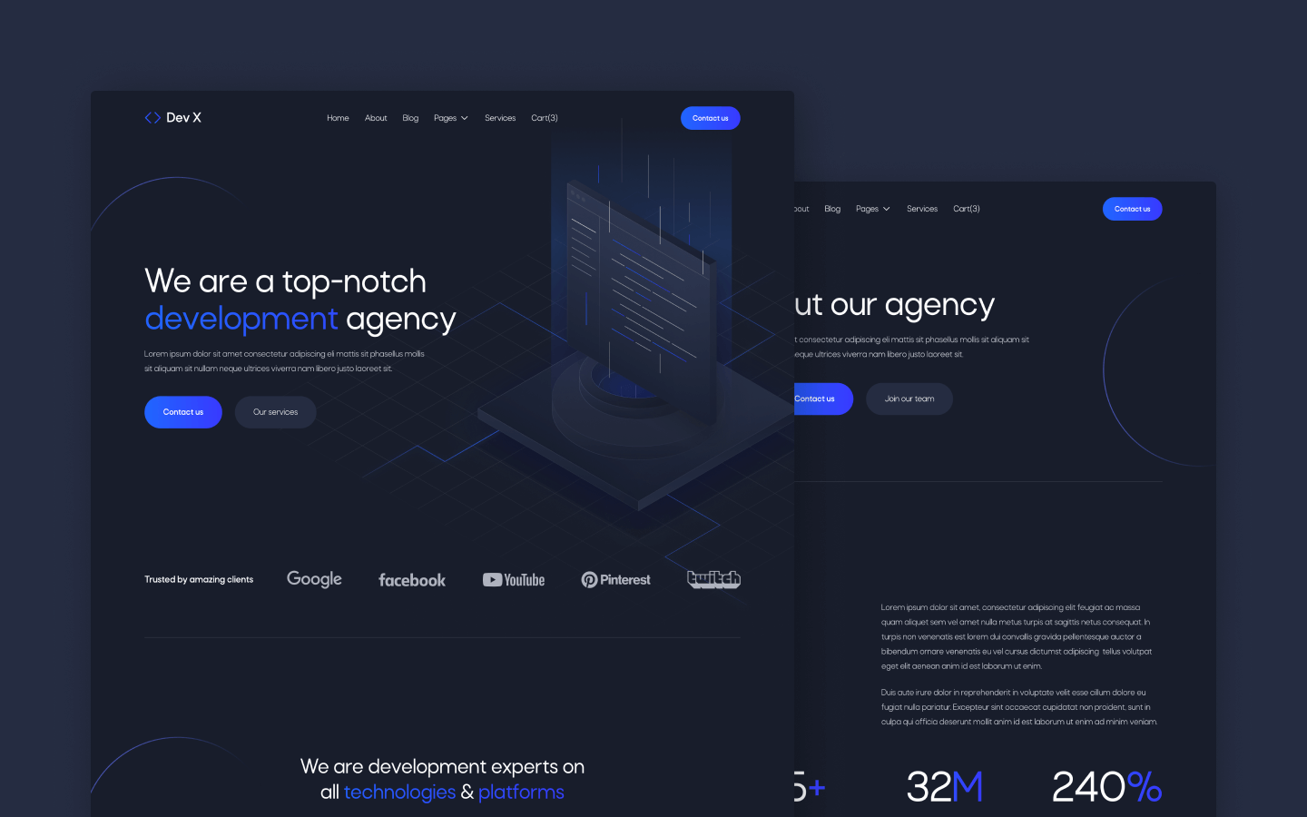 Development & IT Agency Webflow Template