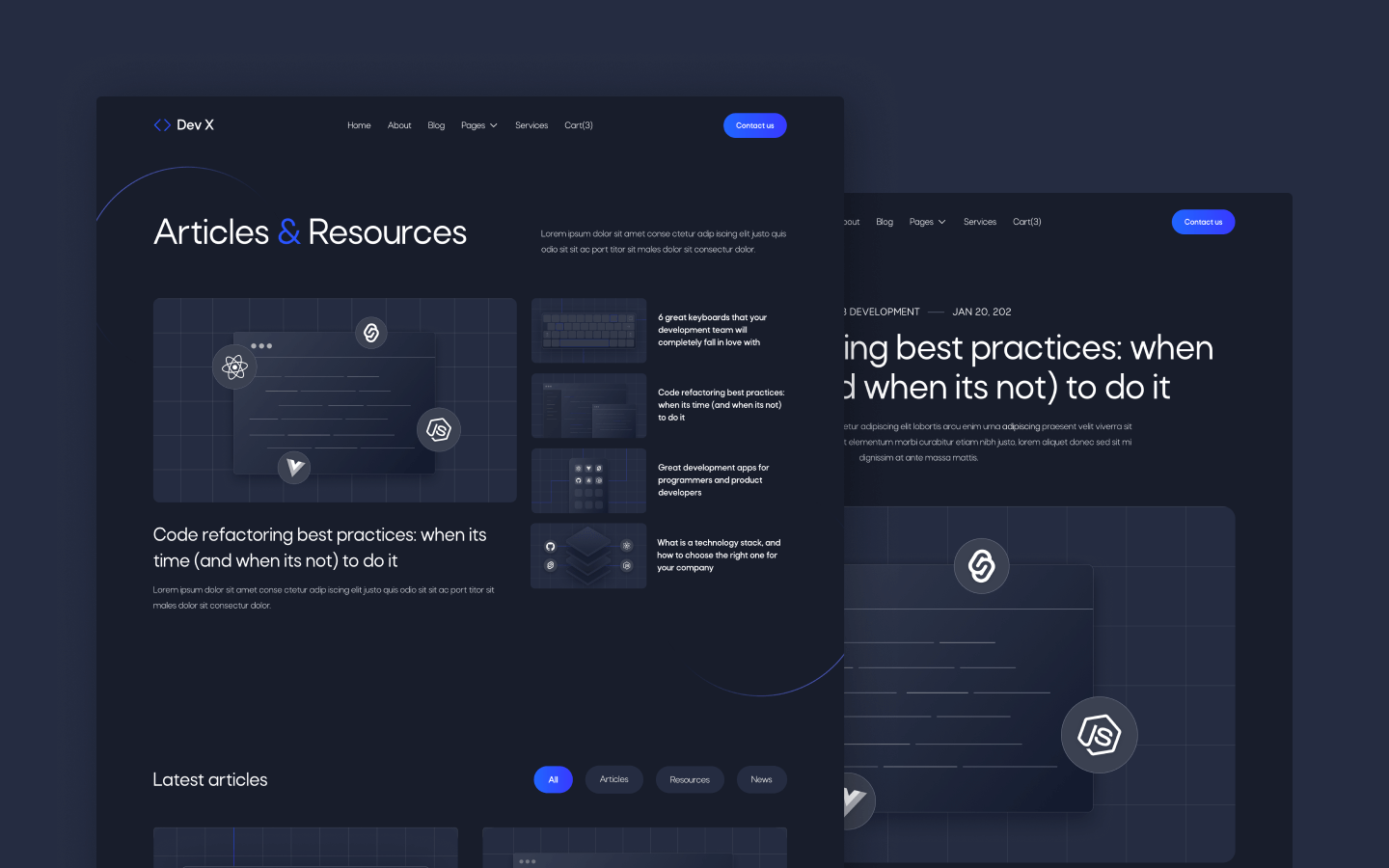 Dev X Webflow Template