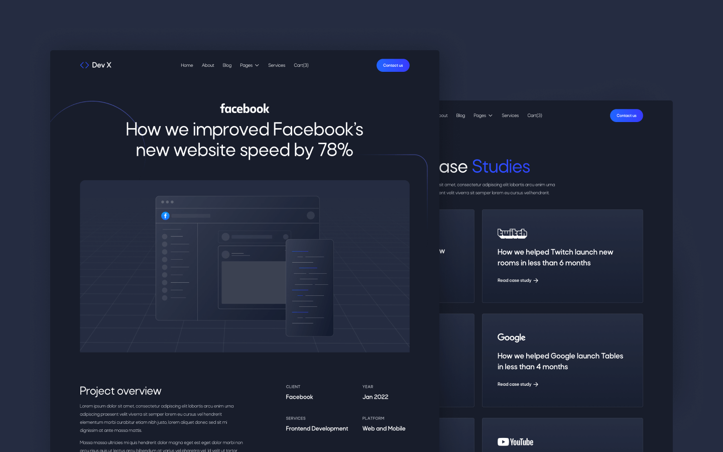 Dev X Webflow Template