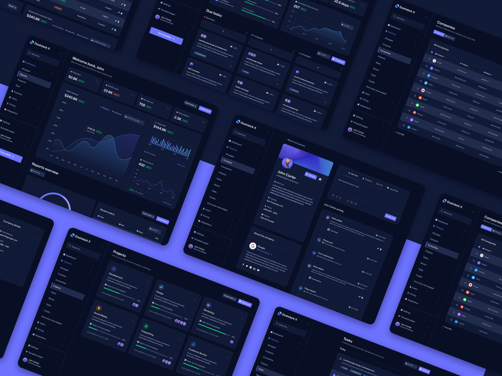 SaaS Dashboard Webflow Template