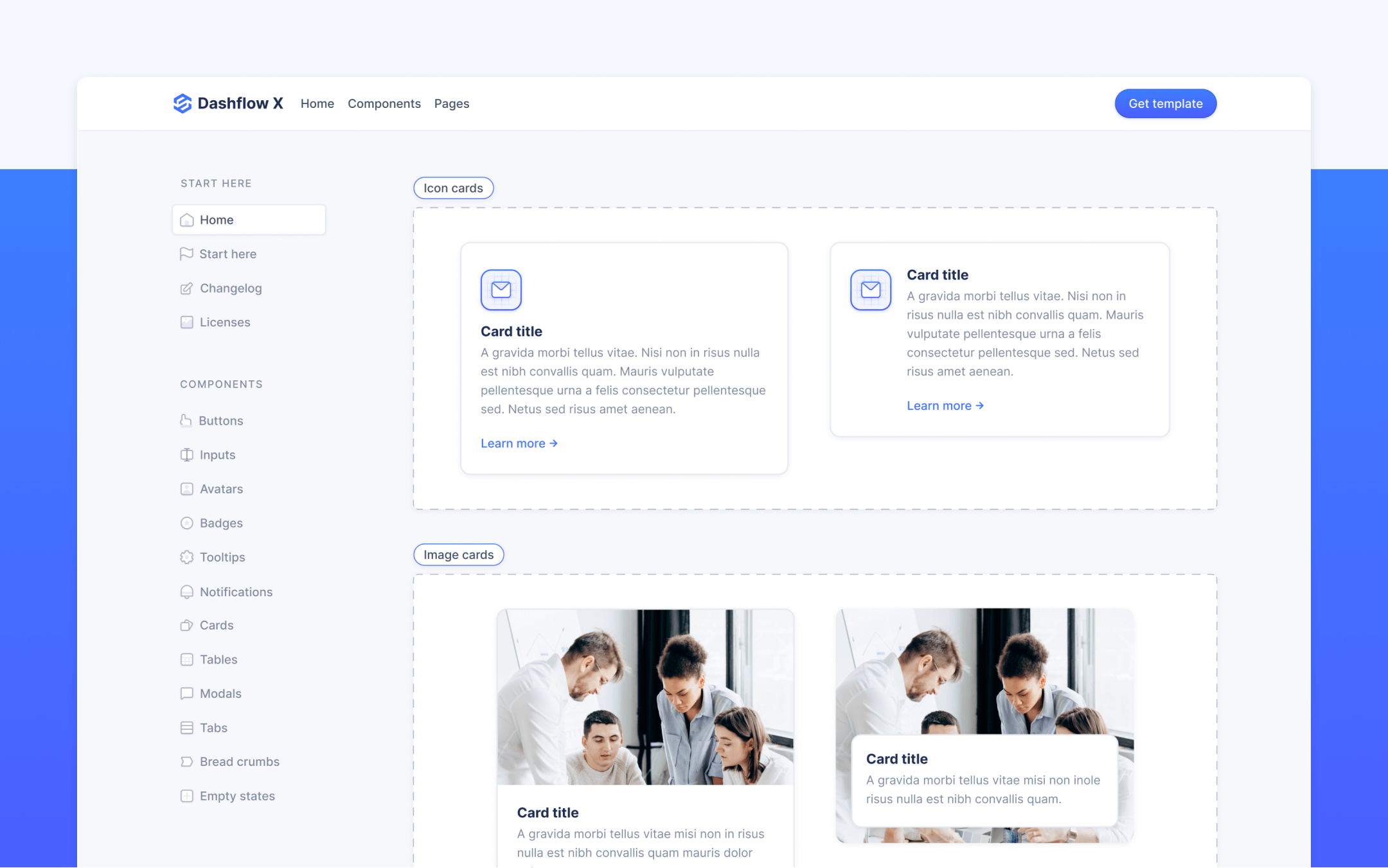 Dashflow X Webflow Template