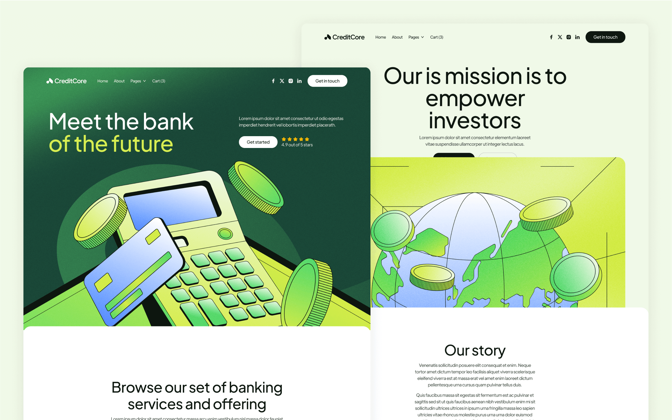 CreditCore Webflow Template