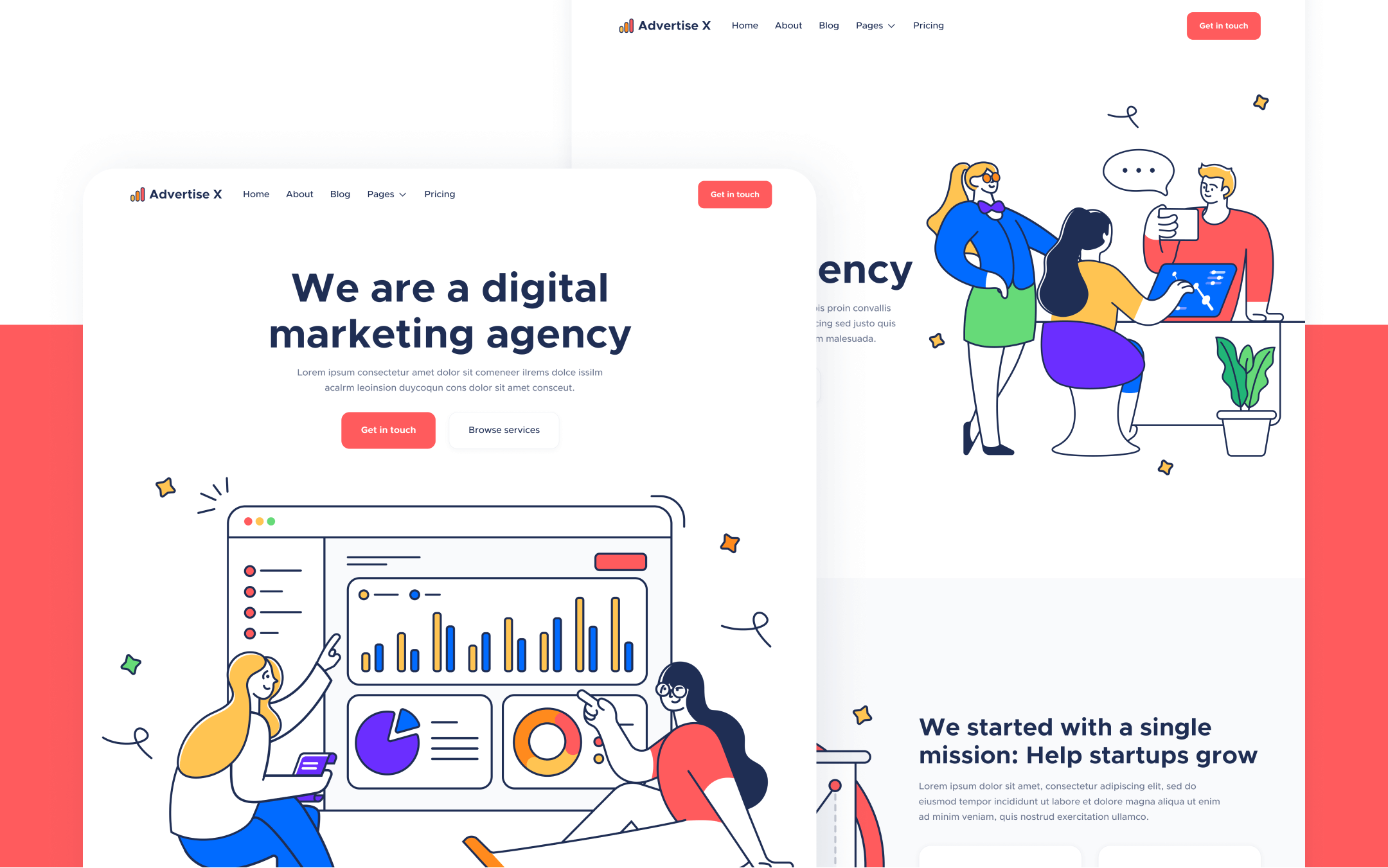 Advertise X Webflow Template