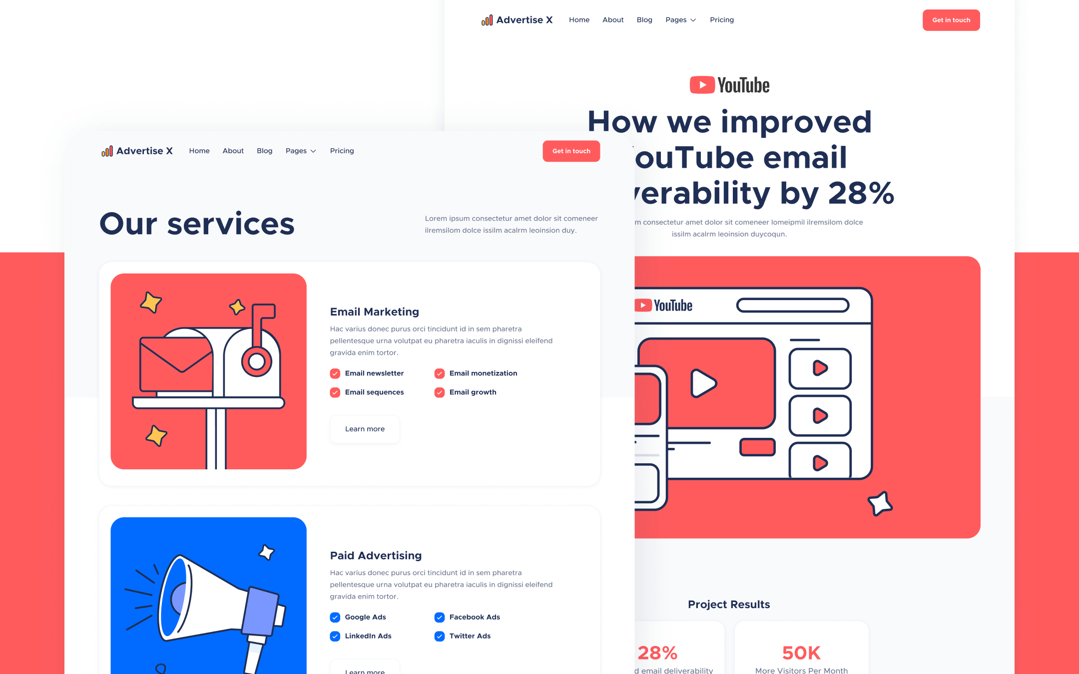Advertise X Webflow Template