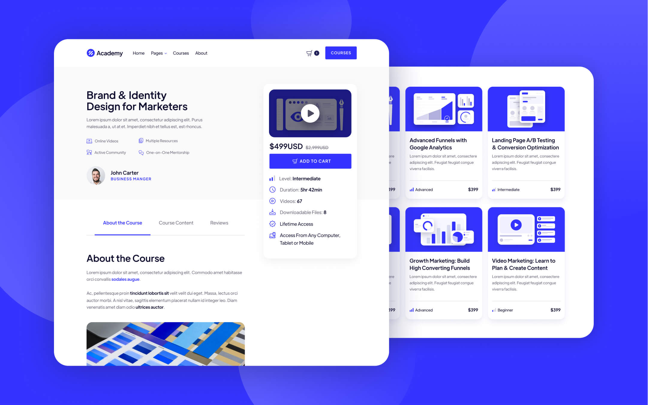 Academy Webflow Template