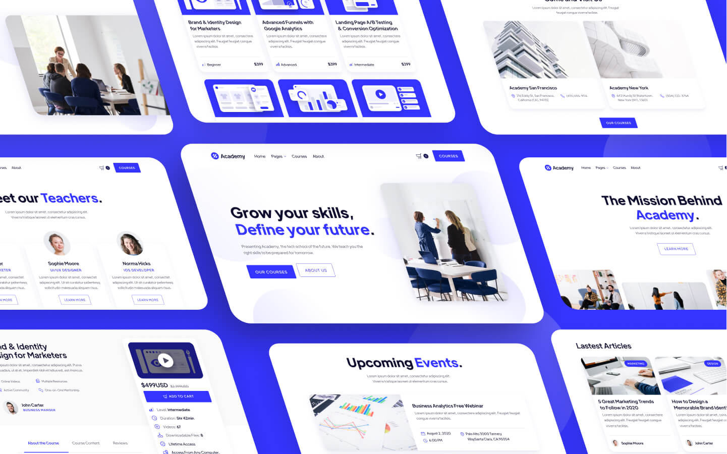 Digital School & Online Courses Webflow Template