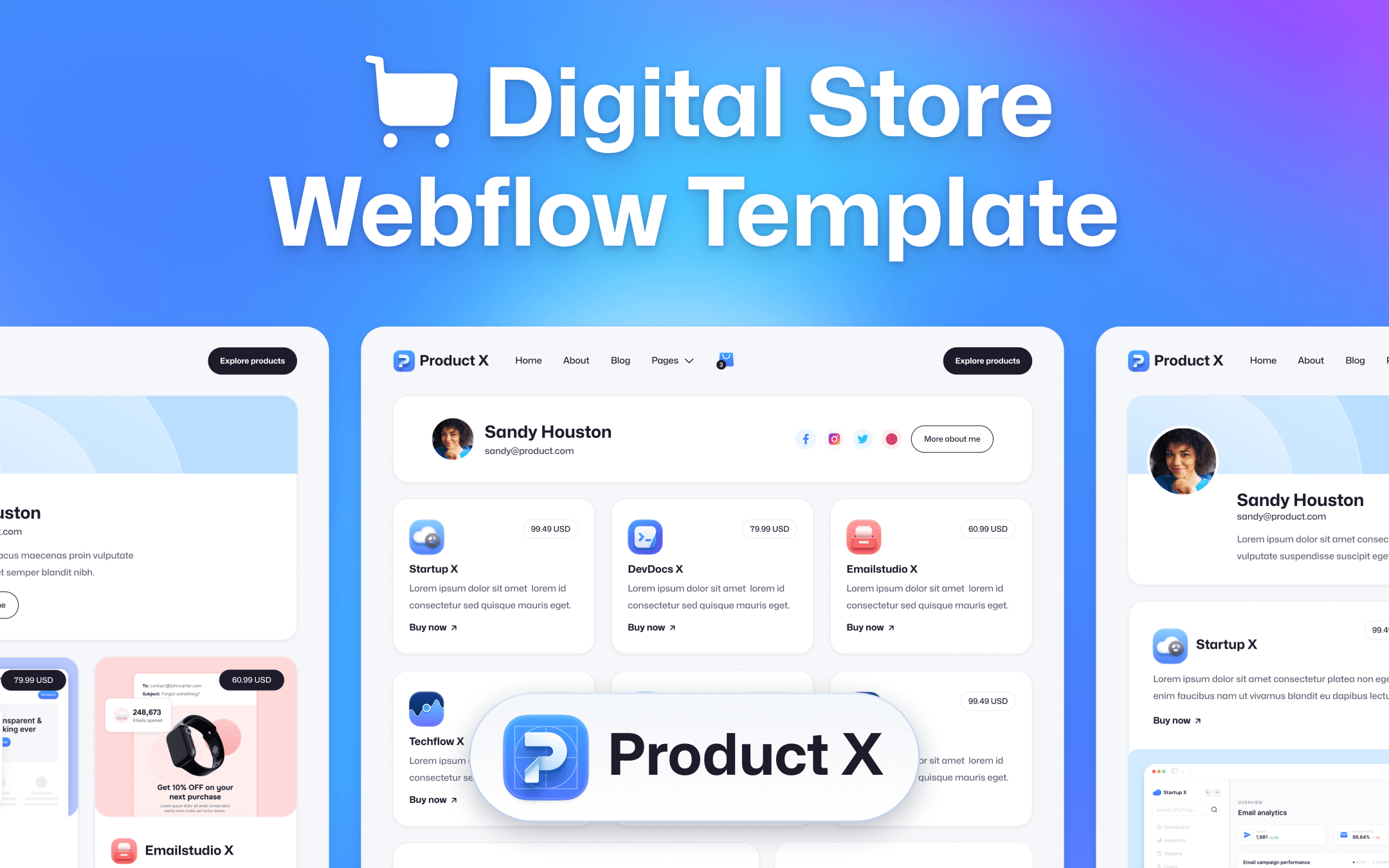 Digital Store Webflow Template