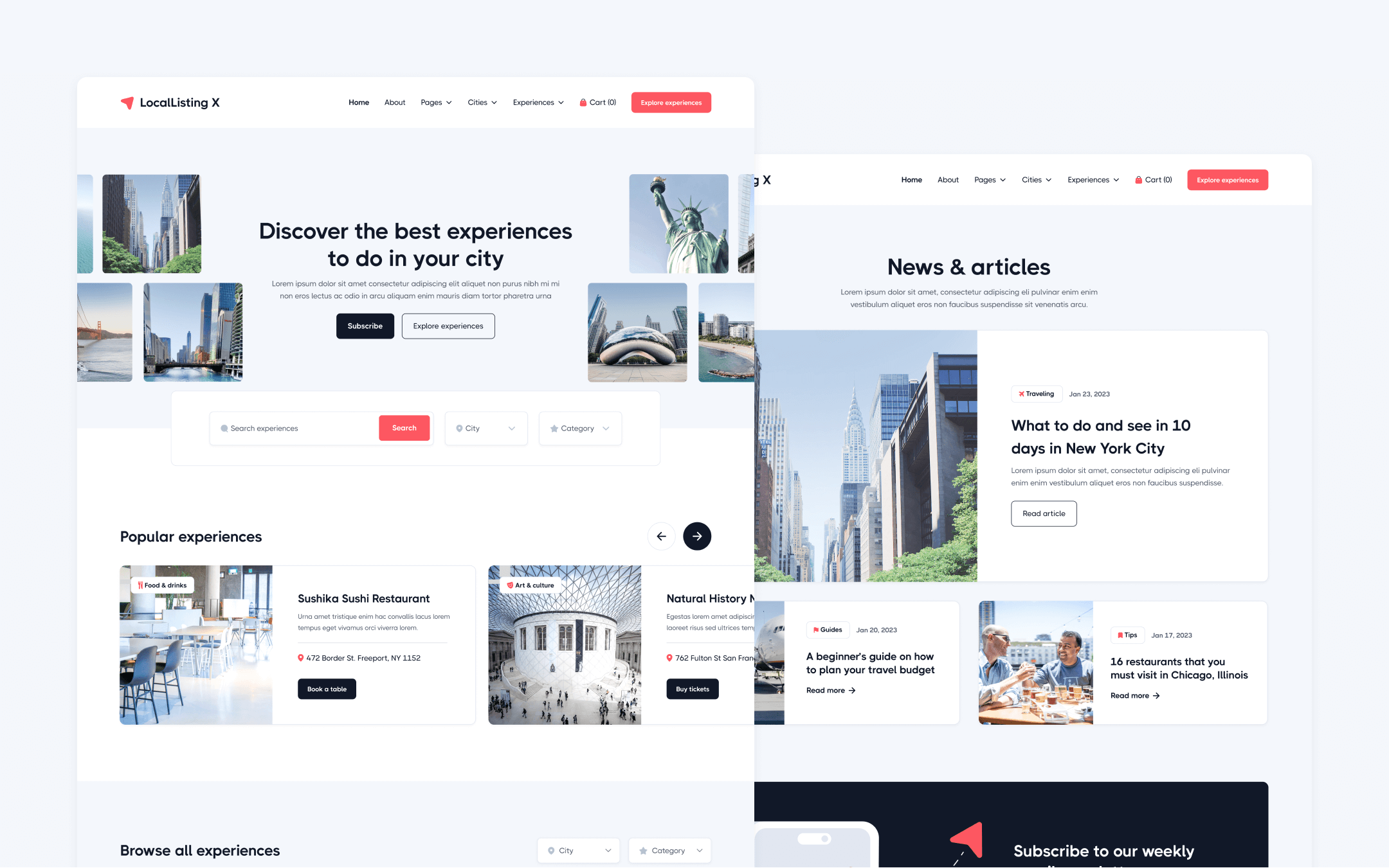 LocalListing X Webflow Template