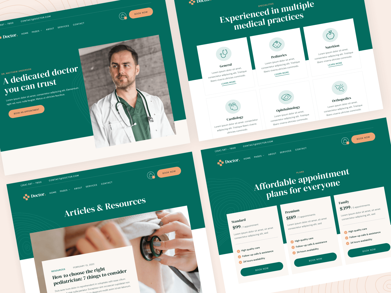Doctor Webflow Website Templte