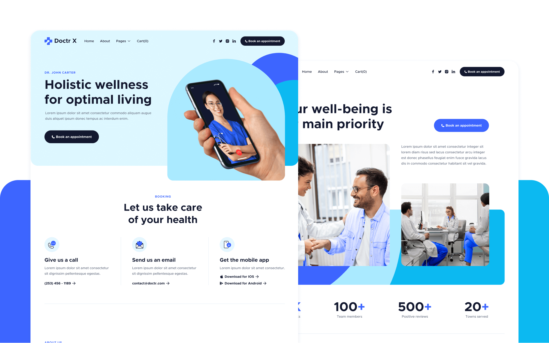 Doctr X Webflow Template