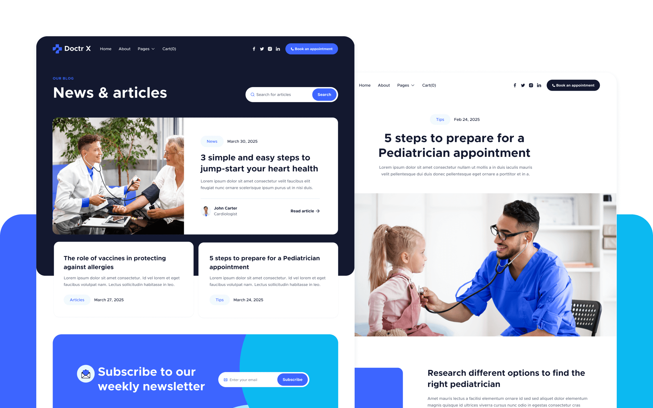 Doctr X Webflow Template