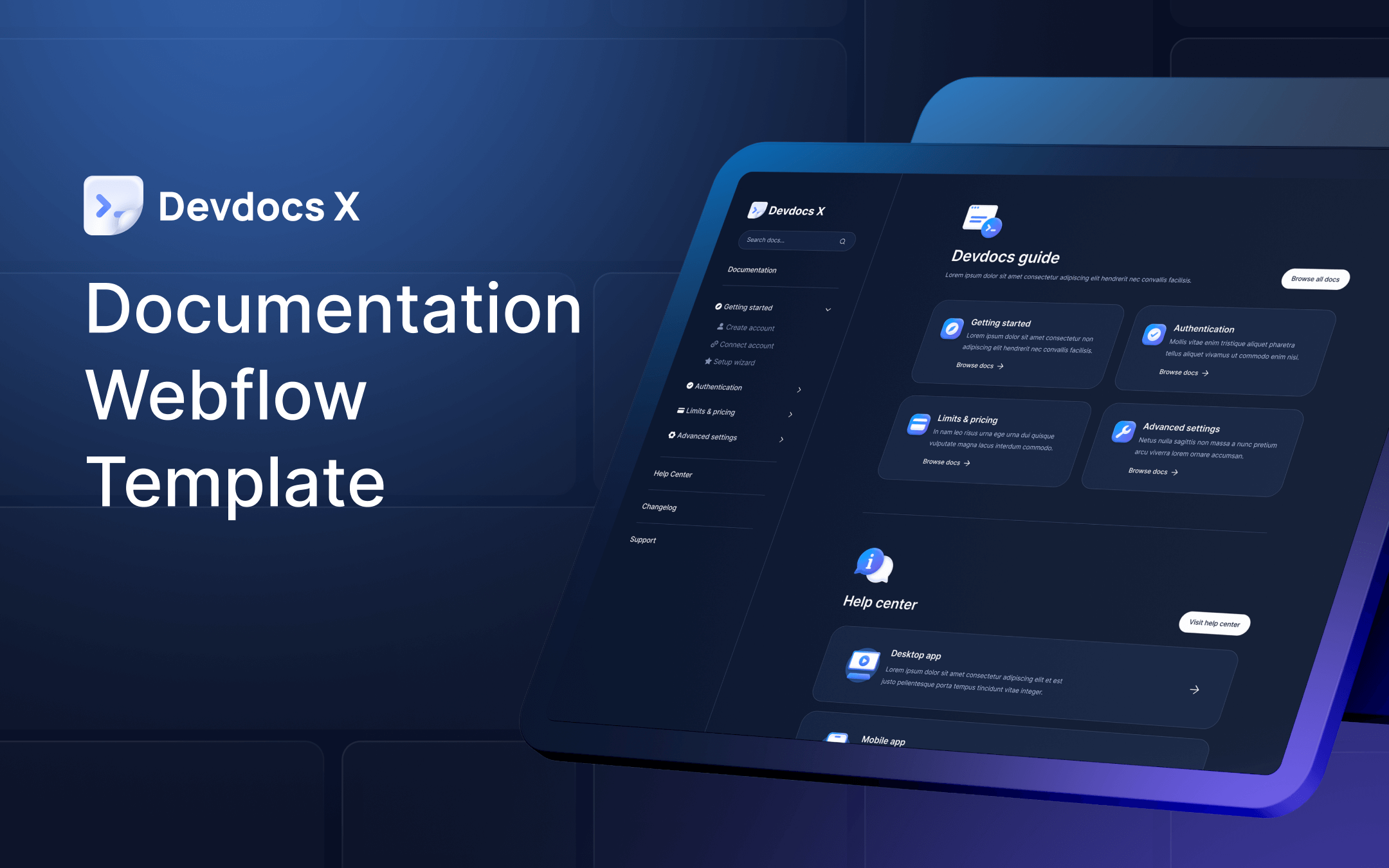 Documentation Webflow Template
